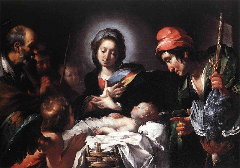 Bernardo Strozzi The Adoration of the Shepherds oil painting picture
